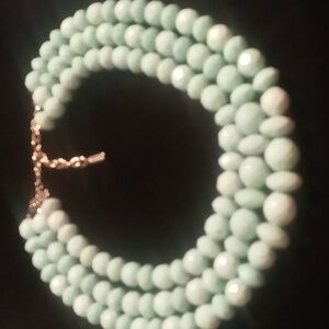 Baublebar sugarfix layered crystal cut resin beaded beaded 16,18,20 in long +3